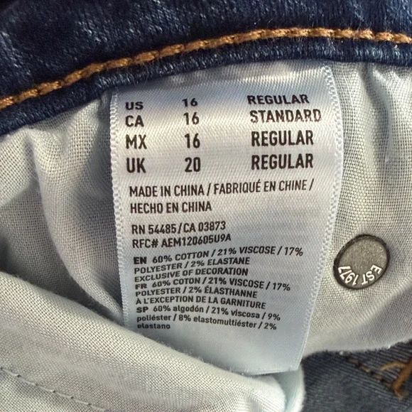 American Eagle Outfitters Women's Boot Cut Jeans - Dark Blue - Picture 4 of 7